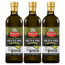 곰곰 바쏘 엑스트라버진 올리브오일, 1L, 3개