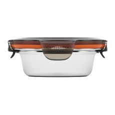 cuitisan 304可微波不鏽鋼保鮮盒 征旅系列 圓形兩隔餐盒 150ml, 1組, 容器 + 蓋子