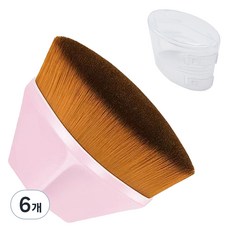 바코젤 파운데이션 메이크업 브러쉬, 핑크, 6개