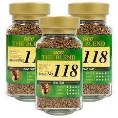 ucc 118精製即溶咖啡, 90g, 1入, 3罐