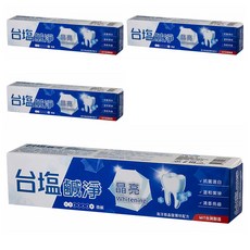 TAIYEN 台塩生技 鹹淨晶亮牙膏, 150g, 1條, 4盒