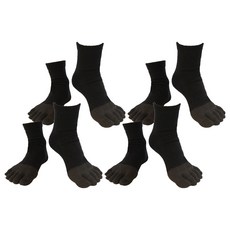 B.V.D. 石墨烯1/4乾爽五趾襪 4雙組 複合纖維 消臭 彈性襪口, 25~28cm, B584