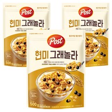 POST 格蘭諾拉糙米麥片, 500g, 3包