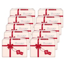 Ppalgangnaebok 紅色內衣檔直筒成人尿墊, 30張, 10包