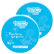 Formal Bee 孩童蜂膠舒緩防曬氣墊粉餅 SPF50+ PA++++, 25g, 2個