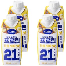 Altive 素食蛋白飲 香蕉口味, 4個, 250ml