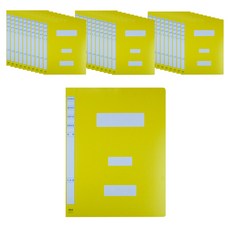 大容量A4蜈蚣夾, 30個, 黃色