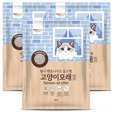 Tamsaa Bentonite 貓砂 嬰兒爽身粉香, 10L, 3包