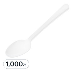 comet 簡約一次性獨立包裝湯匙 白色, 1000個, 1入