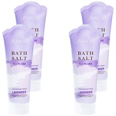 샤카트 올인원 배쓰솔트 두피스켈링 바디스크럽 라벤더향, 4개, 200g