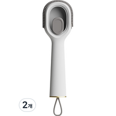 꼬까 신발 세탁 브러쉬, 2개, 그레이