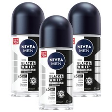 NIVEA 妮維雅 男士止汗爽身乳液 無印乾爽, 50ml, 3瓶