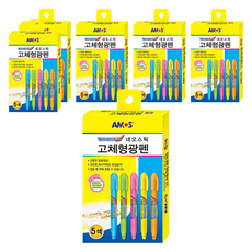 아모스 네오스틱 고체형광펜, 혼합색상, 30개입