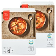 Yechanwon 韓式泡菜即食沖泡湯塊 5包入, 50g, 2盒