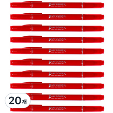 PLAYCOLOR 톰보 케이 수성사인펜, 스트로베리 레드, 20개