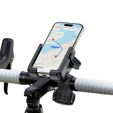 Baseus 倍思 GoTrip 系列 自行車 摩托車 一鍵式手機支架, 黑色, 1個