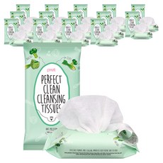 프레티 퍼펙트 클린 클렌징 티슈, 30매입, 15개