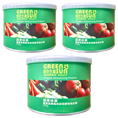 GREEN SUN 綠太陽 健康蔬果風味味素 調味聖品, 220g, 3罐