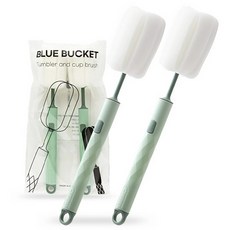 Blue Bucket 杯子水瓶清潔用海綿刷, 綠色, 2個