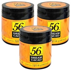 LOTTE 樂天 56% DREAM CACAO 骰子巧克力, 86g 圓瓶隨手罐裝, 3罐