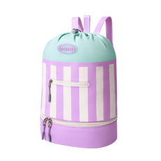 KOCOTREE 大容量條紋游泳包, 芋泥波波