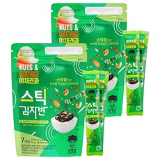 김대감 스틱 김자반 야채견과맛 7p, 70g, 2개