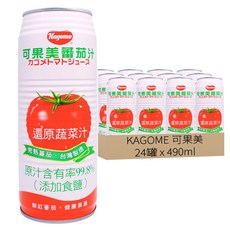 KAGOME 可果美 蕃茄汁, 490ml, 24罐