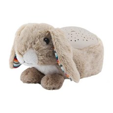 ZAZU 星空好朋友 聲控感應 鈴聲燈光安撫玩具, 兔子 淺棕色, 1個