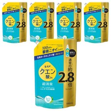 Lenor 蘭諾 檸檬酸in 超消臭衣物漂洗除臭劑補充包 清新綠香, 1.08L, 5包