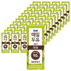 매일두유 렌틸콩 저당두유, 190ml, 48개