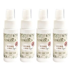CORSICA 科皙佳 小黑蚊清涼噴霧, 60ml, 4瓶