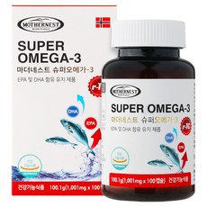 MOTHERNEST Super rTG Omega-3魚油膠囊, 100顆, 1罐
