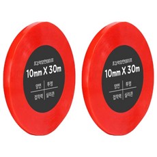 다다 초강력 양면테이프 10mm x 30m, 투명, 2개