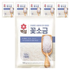 백설 꽃소금, 500g, 6개