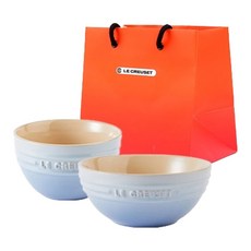 르크루제 1인밥 + 국 세트 + 쇼핑백 S, 코스탈블루, 밥그릇(1P) + 국그릇(1P) + 쇼핑백S(1P), 1세트