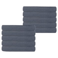 Hateumin 輕量毛巾 77g 超細纖維, 10個, 灰色