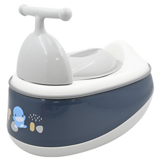 KU.KU Duckbill 酷咕鴨 成長印記五合一便器, 5階段多功能, 分離式便座, 防滑底座, 藍色, 1個