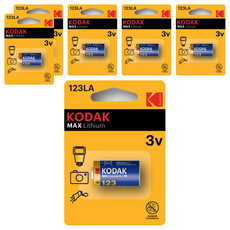 코닥 MAX CR123A 3V 리튬 특수건전지, 1개입, 6개