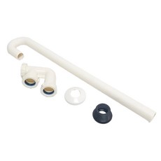 塑膠S管半套, 台灣製造, 超厚管壁3mm, 耐撞擊, 一次料製造, 牙色, 57.5 x 17.5 cm, 1個