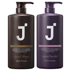 제이숲 실크 케라틴 단백질 샴푸 1L + 헤어팩 트리트먼트 1L, 1개