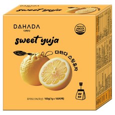 다하다 스윗 유자차, 1g, 100개입, 1개