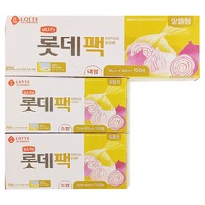 LOTTE 樂天 e.Life 捲筒式透明保鮮袋, S(200入) + L(100入), 300入, 1組