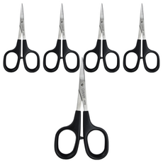 CANARY 長谷川刃物 極細刃工藝剪刀, 薄刃設計, 精細剪紙藝術適用, DS-100, 5支