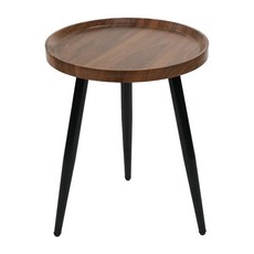 FAmILyLIFE 生活 木冶山居 Carmel圓形茶几 WO-001-WA 2.4kg 40cm, 胡桃木