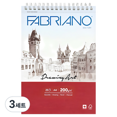 파브리아노 드로잉아트 CS02 200g, A4, 3개