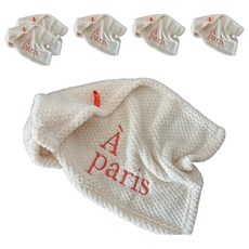 擦手巾 50 x 30cm a paris/白色, 1入, 6條