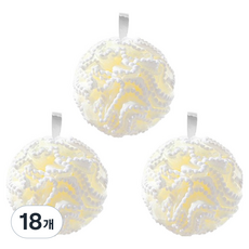 블럭마트 욕실 버블 샤워볼, 화이트, 18개, 1개입