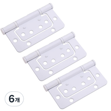 방문용 4인치 이지경첩 화이트, 6개