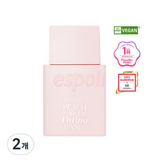 에스쁘아 피치 스킨 피팅 메이크업 베이스 SPF41 PA++++ 30ml, 2개
