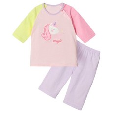 유니프랜드 스윗유니콘 7부 면 내의 상하의 세트